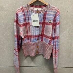 Vivienne Westwood Red and Blue Plaid Sweater